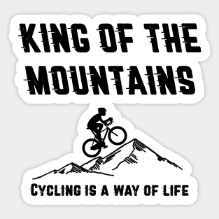 ✪ King of the mountains ✪ Cycling Sticker